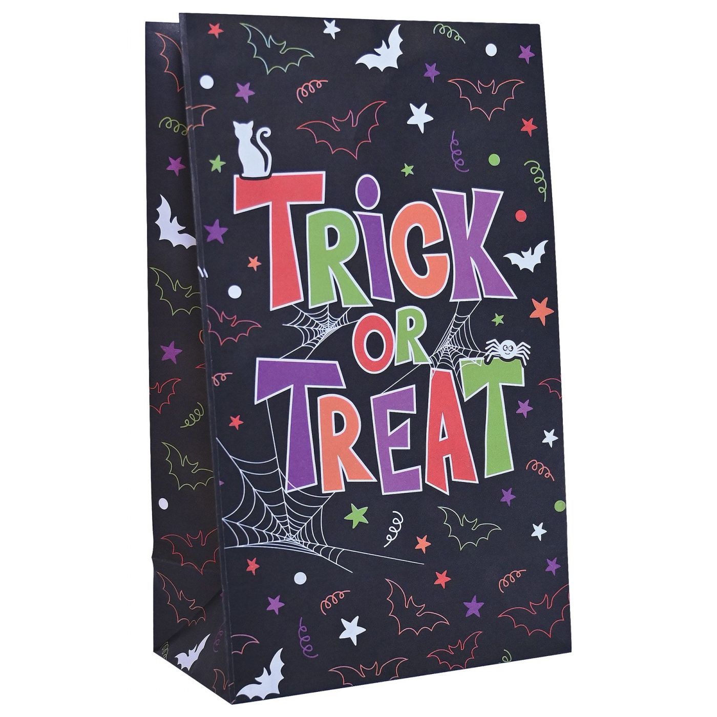Halloween Paper Treat Bags w/Stickers (12) image
