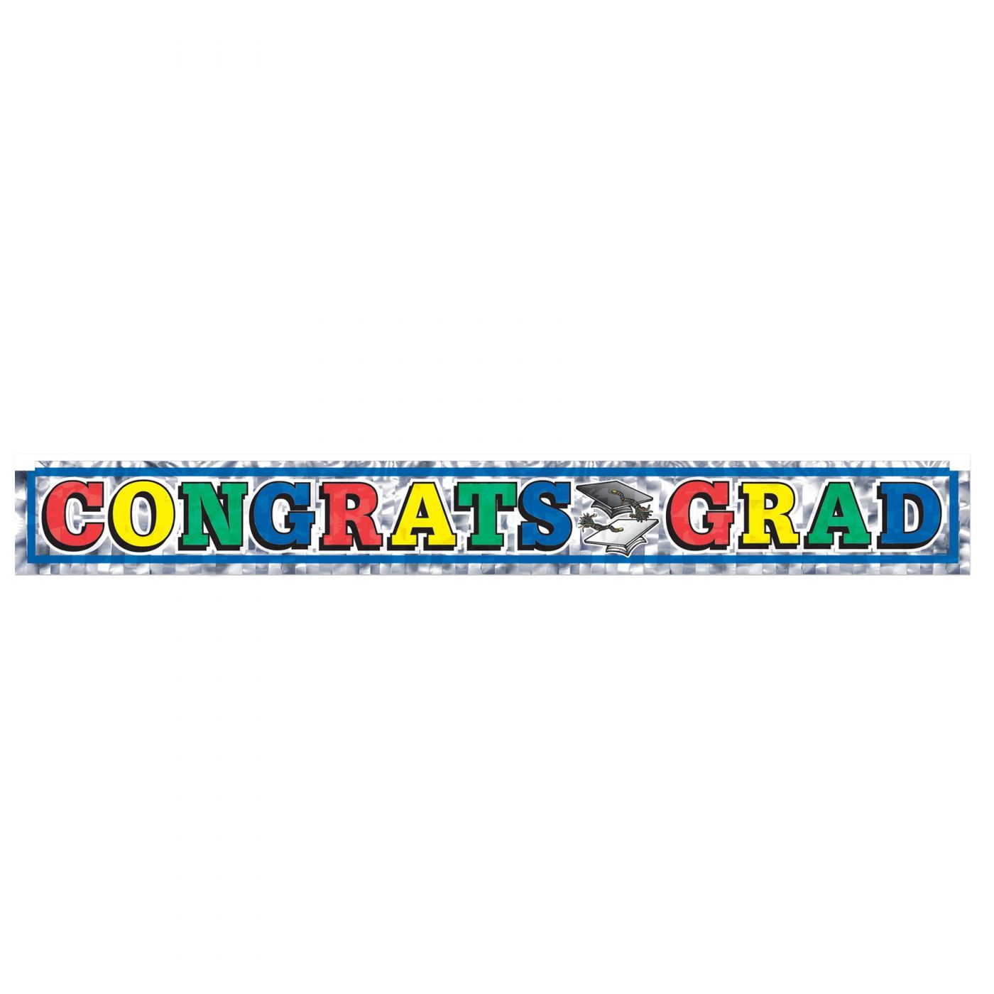 Metallic Congrats Grad Fringe Banner (12) image