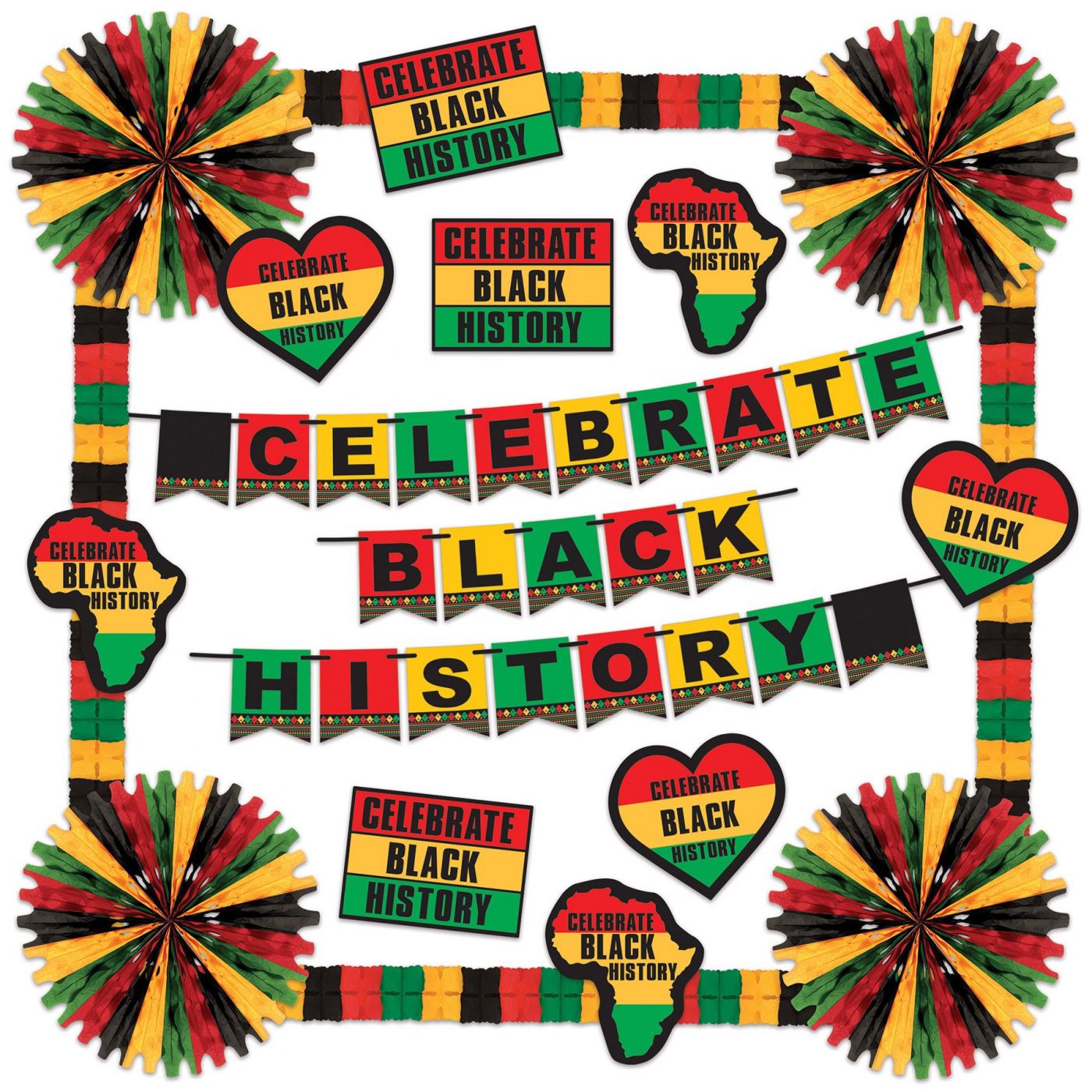 Celebrate Black History Decoration Kit (1) image