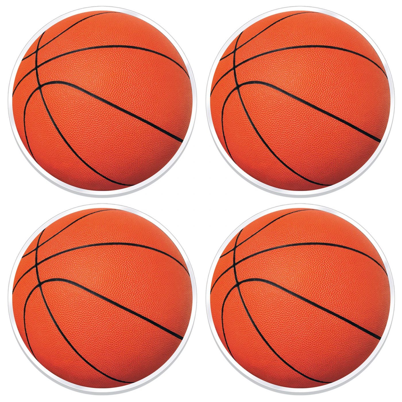 Plastic Basketball Placemats (12) image