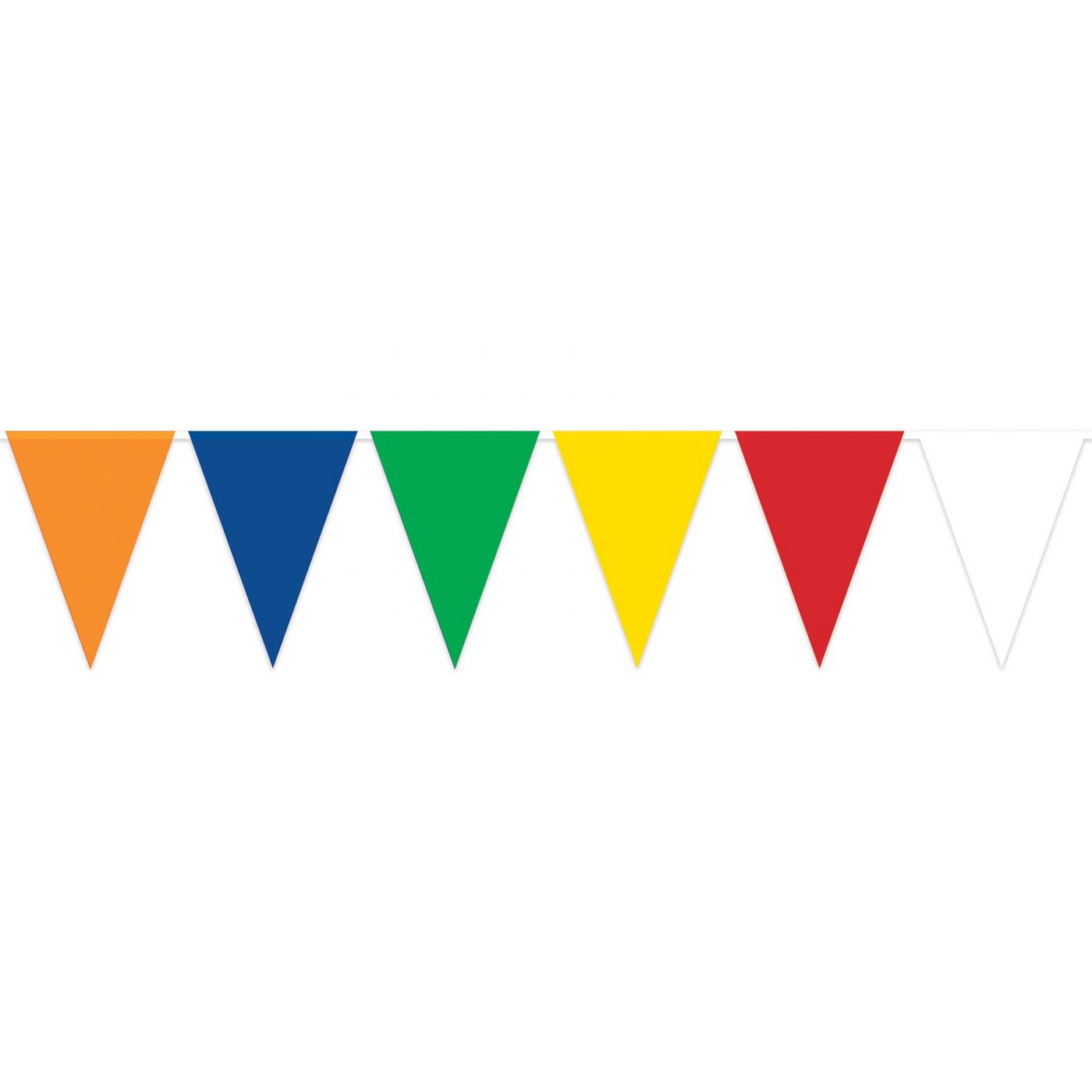 Multi-Colour Oversized Pennant Banner (12) image