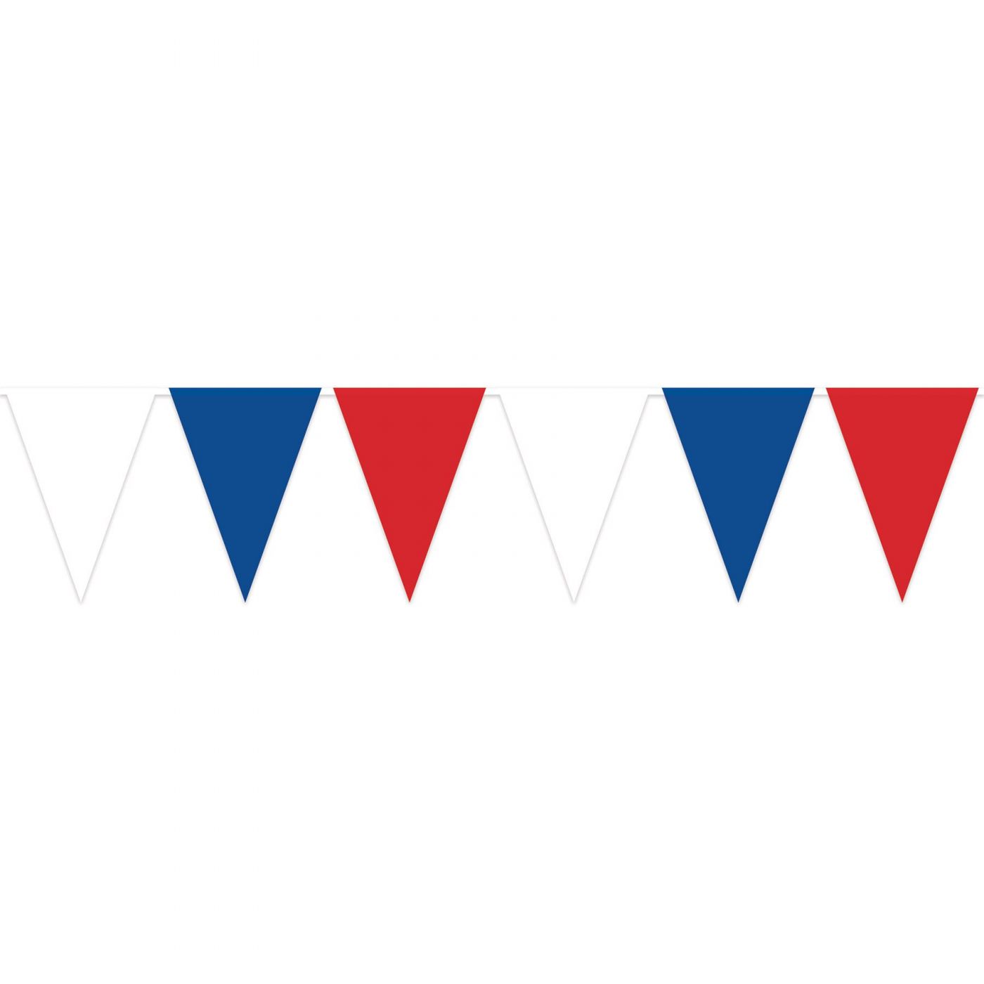 Red, White & Blue Oversized Pennant Banner (12) image