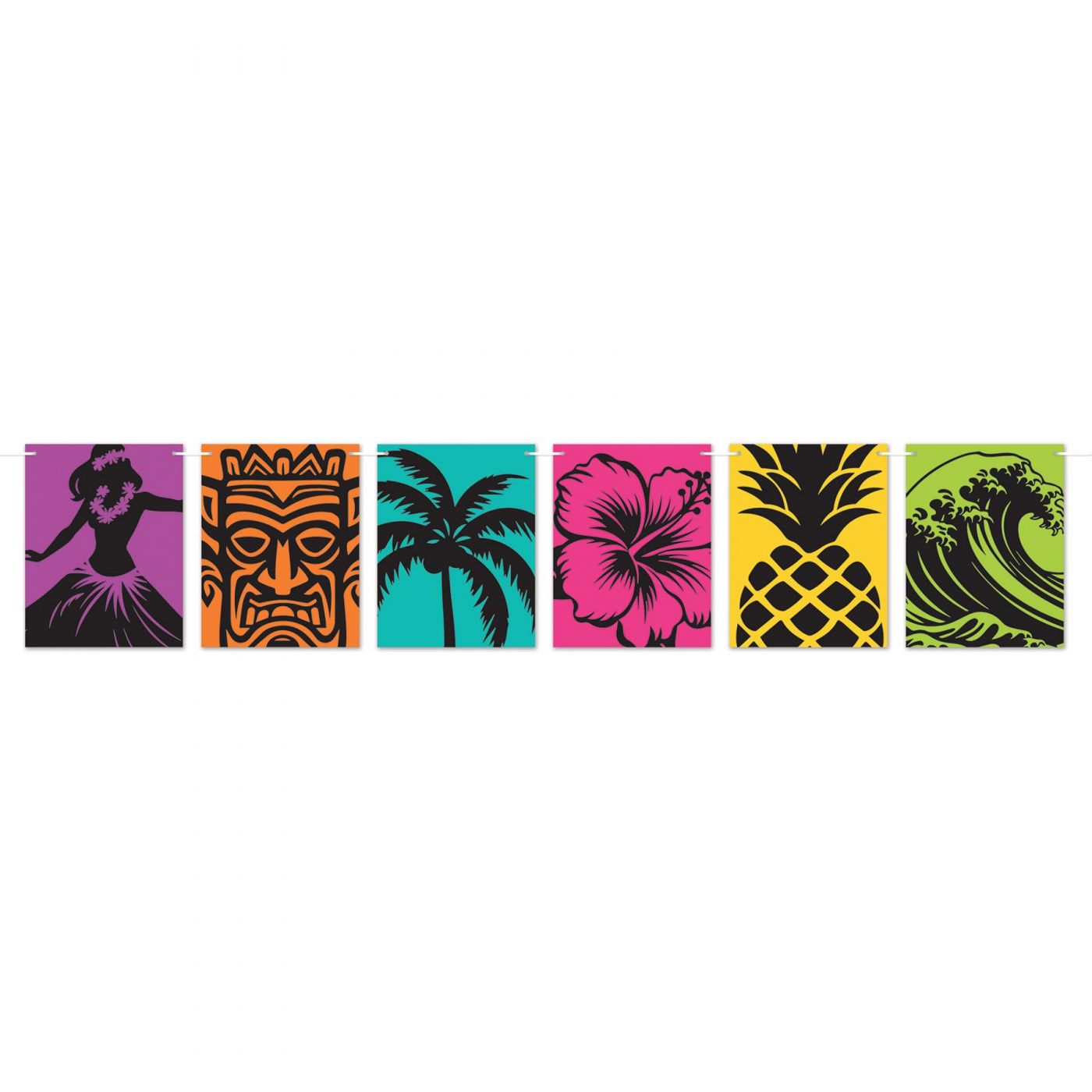 Luau Silhouette Streamer (12) image